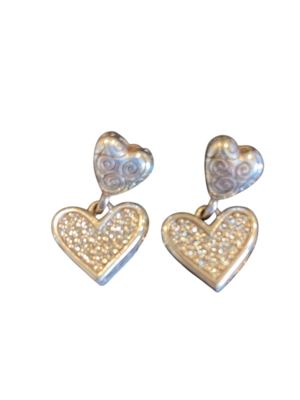 Brighton Rare Vintage Silver Heart Necklace - Set Available Separately - Picture 5 of 6
